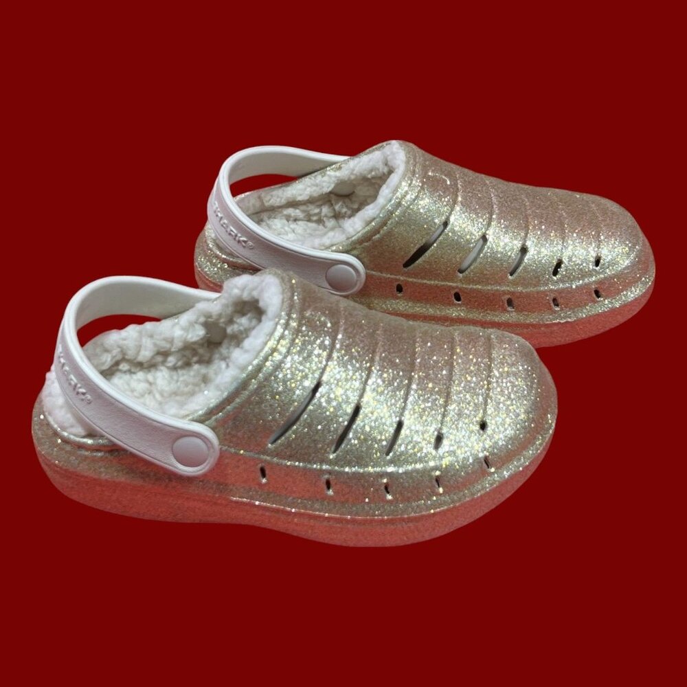 Rugged Shark - Unisex Kids Casual Lined - Clogs - Gold - 12